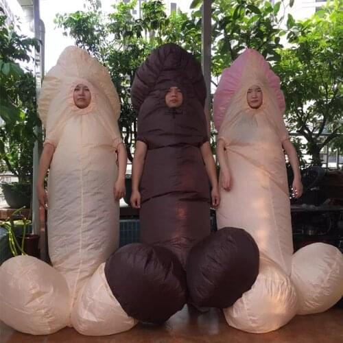 Halloween Toys Personality Inflatable Sexual Organs Genital Dick Costumes Funny Costumes Cosplay Inflatable Costume Party