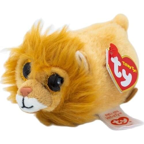 New 4 inch 10 cm Ty big eyes stuffed peas stuffed animal brown lion collection doll boy girl birthday Christmas gift