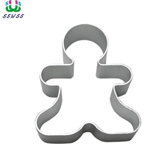 Gingerbread Man Shape Cake Decorating Fondant Cutters Tools,Muffin Cake Baking Molds,Direct Selling