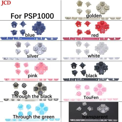 JCD 1set For PSP000 Multi color full sets Key Pad Set Repair Replacement Buttons For PSP 1000 PSP1000 Slim Console