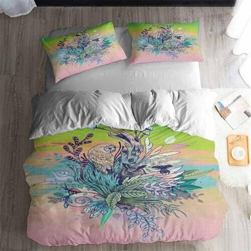 HELENGILI 3D Bedding Set Magic Monster series Art Print Duvet cover set bedclothes with pillowcase bed set home Textiles