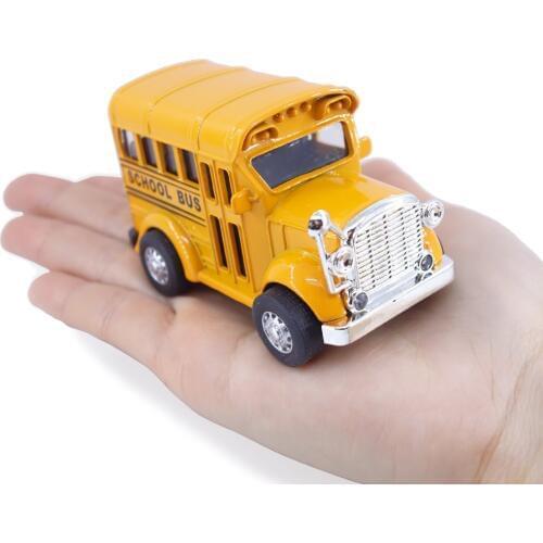 1:38 Hot School Bus Alloy Pull Back Diecast Model Toy Car Vehicle Baby Toys Educational For Children Kids Cars Models