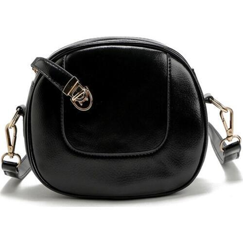 Small Round Crossbody Bags for Women 2020 Summer Black Circular Shoulder Bag Ladies Fashion Evening Clutch Purse Sling Bags