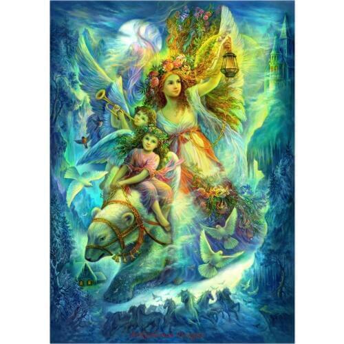 Needlework for embroidery DIY DMC High Quality - Counted Cross Stitch Kits 14 ct Oil painting - From the Heavens to the Earth