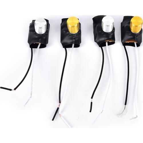 Gold,silver Tone Table Lamp Full Range Dimmer Rotary Switch 2 Wire Connector