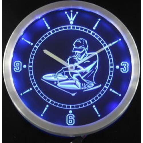 Nc0372 DJ Disc Jockey Disco Music Bar Beer Neon Light Signs LED Wall Clock