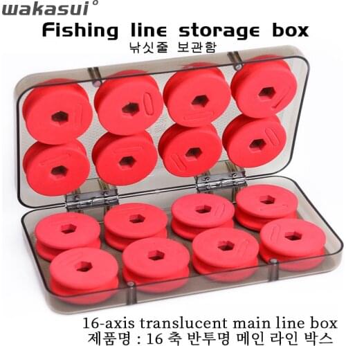 New 16Pcs/Box Carp Foam Winding Board ABS+EVA Material Fishing Accessories Line Shaft Bobbin Spools Tackle Box Red Lines Outdoor