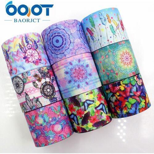 OOOT BAORJCT 179281 38mm 10yards cartoon ribbon thermal transfer printing lattice wedding accessories DIY hand made materials