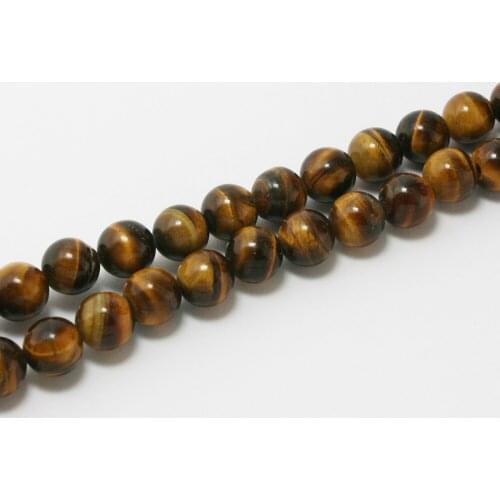 Wholesale 8mm Tigereye Round Beads Natural 15'' For Necklace/Bracelet BTB106-13