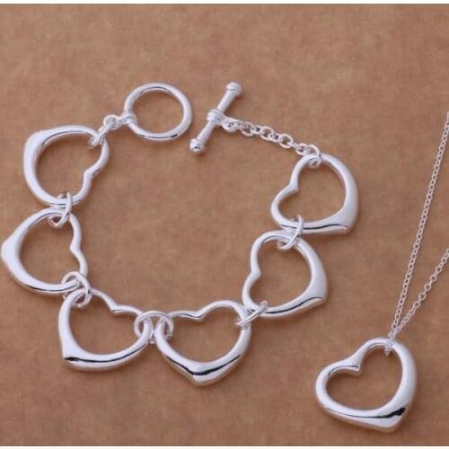 Wholesale High quality silver plated Fashion jewelry Necklace bracelet WT-071