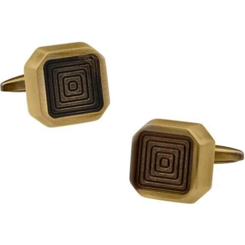 Retro Square Labyrinth Cufflinks Fashion Mens Jewelry Gifts Casual Dating Business Banquet French Shirts Cuff Links