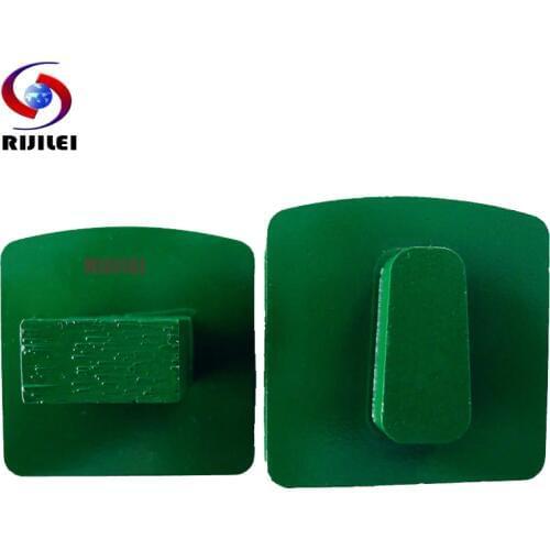 RIJILEI 30 PCS Redi-Lock Diamond Grinding Plate Trapezoid Grinding Block Disc Concrete Floor Stone Grinding Shoes Pad Y20