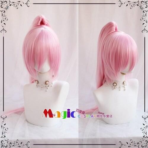 Pretty Derby Haru Urara Cosplay Wig Heat Resistant Synthetic Long Pink Wig Hair Hallowen Party+ Free Wig Cap