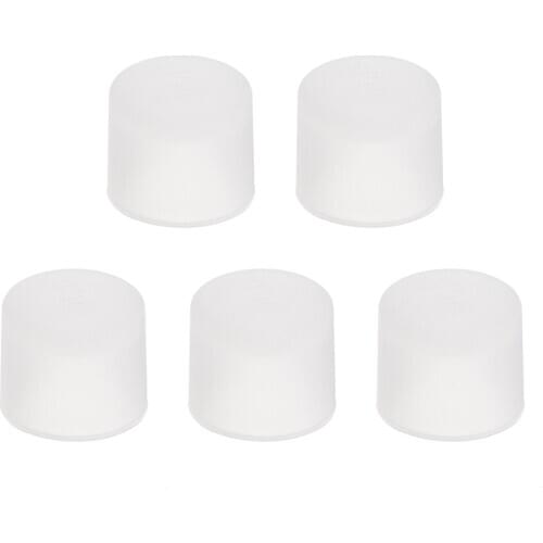 Uxcell 5pcs RCA Female Connector Socket Jack Plug Protector Cap Cover Clear for DVD Amplifier AV Receiver Dust Proof