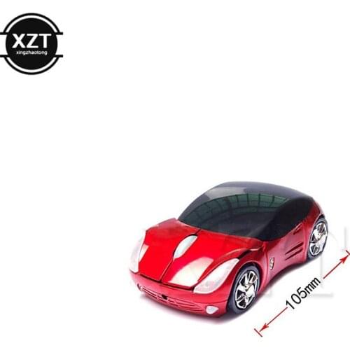 1pcs Mini Adjustable 1000DPI Wireless Car Optical Ergonomic Gaming Mouse Mice USB receiver For Laptop Desktop 2.4G Hz Portable