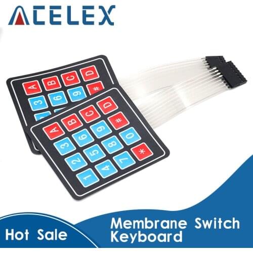 16 Key 4 x 4 Membrane Switch Keypad 4x4 4*4 Matrix Array Matrix Keyboard for arduino DIY KIT