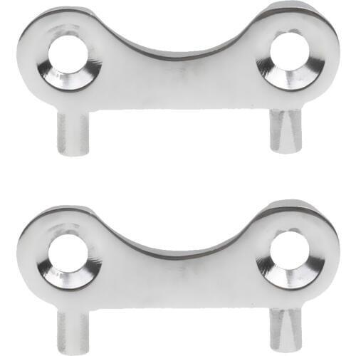 2 PCS 316 Stainless Steel Boat Fuel Gas Water Tank Deck Fill Waste Cap Spare Key Plate Tool Marine Hardware Accessories -44mm