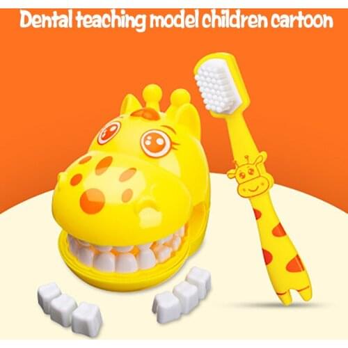 4pcs Kids Pretend Play Toy Dentist Check Teeth Model Set Educational Learing Toy