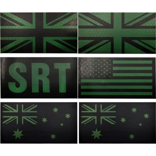 9x5cm UK USA Australia National Flag American Flag Hook Fastener Patch Tactical Military Flag Patches Military Flag Emblem Patch