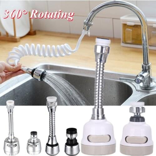 360 Degree Rotating 7 Types Kitchen Faucet Aerator Adjustable Water Saving Filter Diffuser Head Shower Spray Filter Nozzle