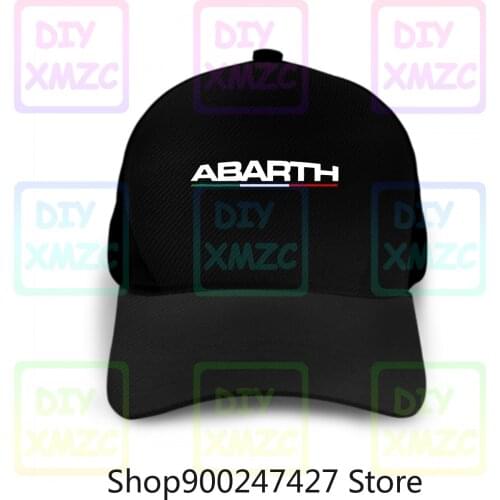 Abarth Car Rally Baseball Cap Logo Fiat Italia Black Cotton Hats Mens Top Hatss Cotton Fashion Clothes Men M