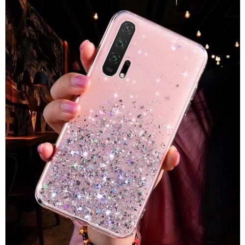 Glitter Case For Huawei P30 P40 P20 Lite Mate 20 Pro Cases Huawei P Smart 2021 2019 Honor 10i 9X 8X 8A 10 Lite 20 Pro Soft Cover