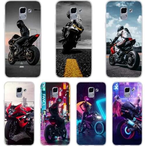 City Street Motorcycle Phone case For Samsung Galaxy J6 J4 J8 Plus J7 2018 J3 J5 J7 Prime Pro 2017 2016 Covers