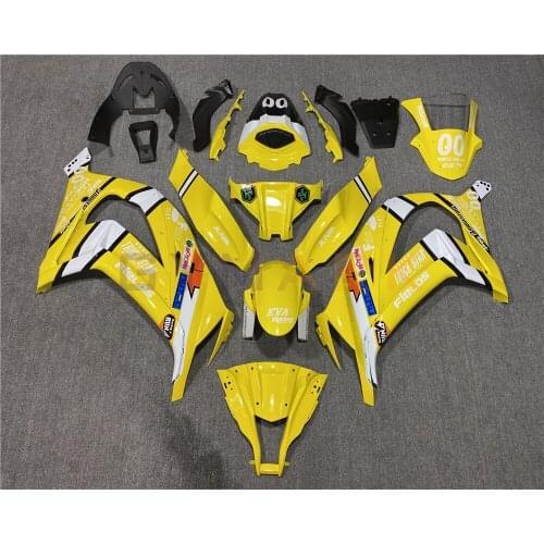 For Kawasaki Ninja ZX-10R ZX10R 2011-2015 Motorcycle Plastic Full Car Protective Fairing Kit zx10r 10R 11-15 Body Yellow Fairing