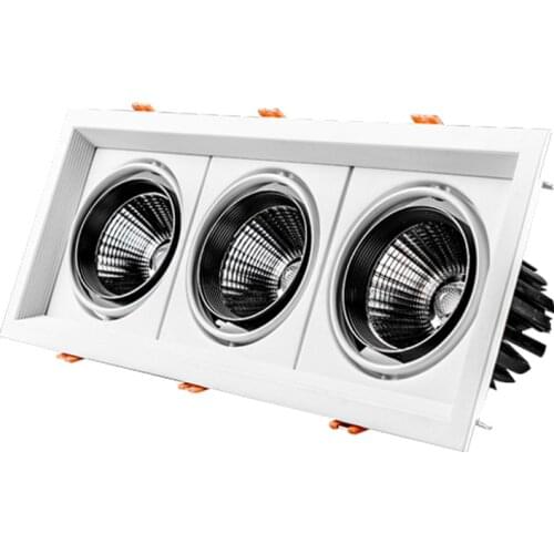 Double Dimmable Led downlight light Ceiling Spot Light 10w 20W 30W AC85-265V ceiling recessed Lights Indoor Lighting