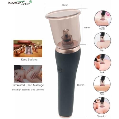 Electric Vacuum Body Cupping Massager Diamond Peeling Dermabrasion Skin Smooth Pore Clean Comedo Acne Blackhead Suction Machine