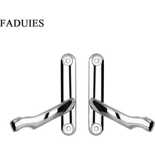 FADUIES Motorcycle Black Chrome 4.5" 4 1/2" Auxiliary Lighting Brackets For Harley Street Glide FLHX Frame Parts 06-13