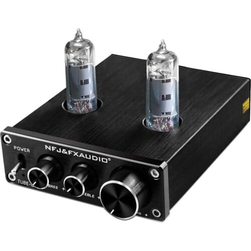 FX-Audio TUBE-03 MINI Bile Preamp Tube Amplifier Buffer HIFI Audio Preamplifier With Treble Bass Adjustment Pre-amps