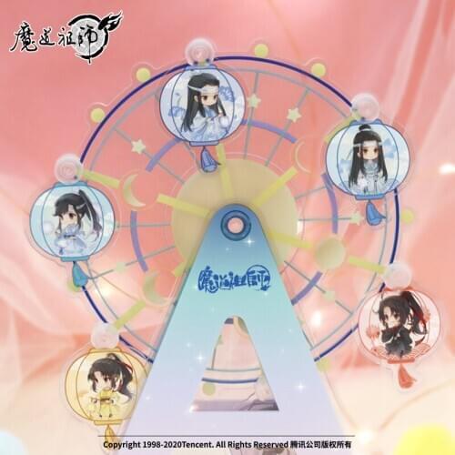 Grandmaster of Demonic Cultivation Rotatable Ferris Wheel Figure Stand Model Plate MDZS Toy Wei Wuxian Lan Wangji Desk Decor