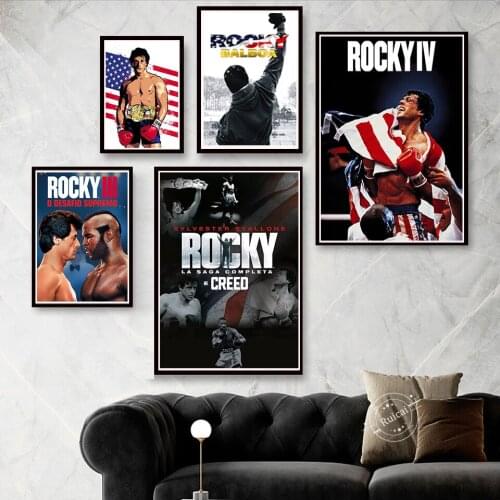 Rocky Balboa Poster Canvas Painting Prints Wall Art Picture For Living Room Home Decoration