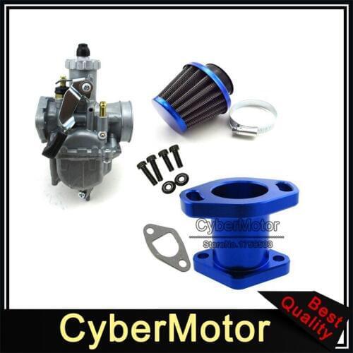 Mikuni VM22-3847 Carburetor + Steel 38mm Air Filter + Intake Pipe + Screw Bolts For Predator 212cc GX200 196cc Mini Bike Go Kart
