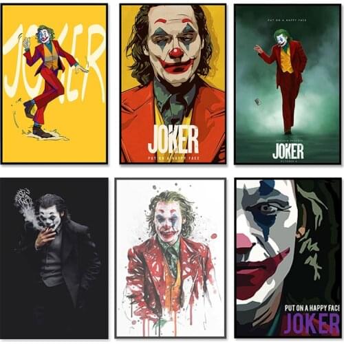 Joker Wall Art Print Joker Creativity Movies Canvas Painting Wall Poster and Picture Nordic for Living Room Home Decor Mural