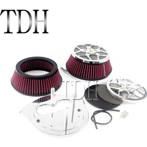 2019 Big Dual XXX Plus Air Cleaner Intake Kit for Suzuki Boulevard M109R VZR1800 VLR1800 Spider Sucker Air Filter 2006-2019