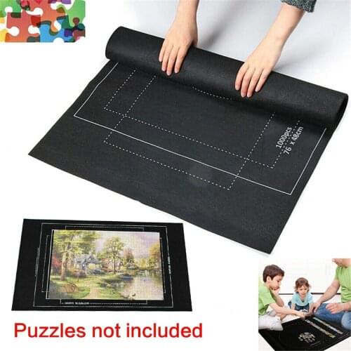 Puzzles Mat Jigsaw Roll Felt Mat Play mat Puzzles Blanket For Up to Puzzle Accessories Portable Travel Storage bag Jigsaw storag