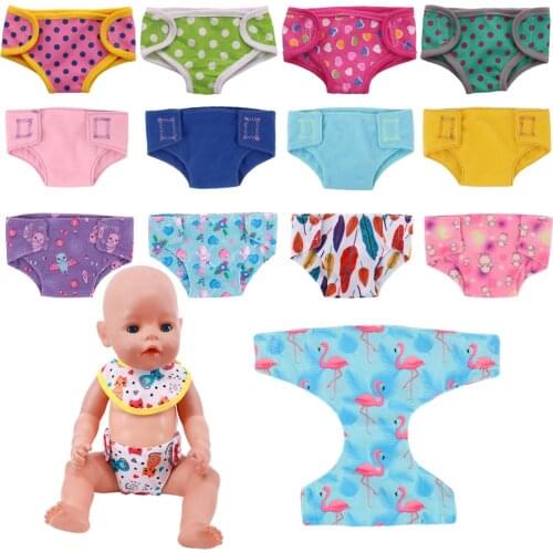 Reborn Doll Underwear Diapers Panties Accessories Fits 43Cm Newborn Baby,18 Inch American Girl,Girl`s Halloween&Christmas Gifts