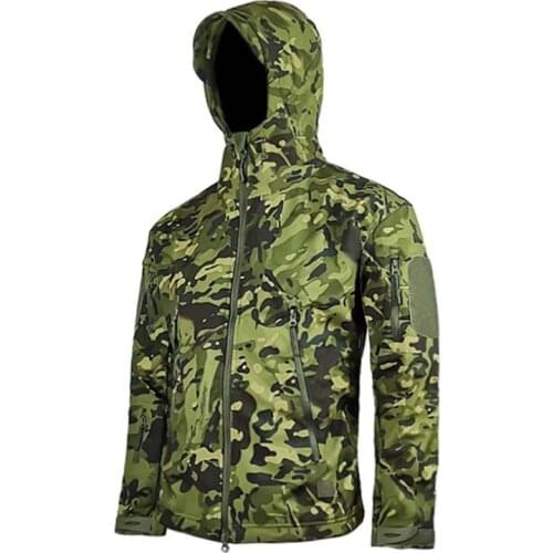 Outdoor Hiking Jacket Jungle Camo Military Tactical Jackets Windproof Waterproof Warm Windbreaker Coats Camping Hunting Clothes