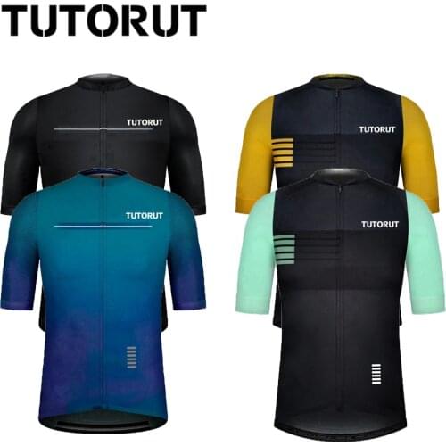 Mens Cycling Jersey Short Sleeve Outdoor Wear Bike Shirt Quick Dry Summer Mountain Bicycle Clothes With Reflective Strip