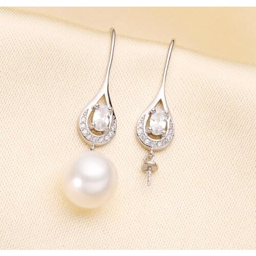 NEW ARRIVAL Drop Earrings Mountings Findings Settings Jewelry Parts Fittings Accessories for Pearls Coral Agate Beads Stones