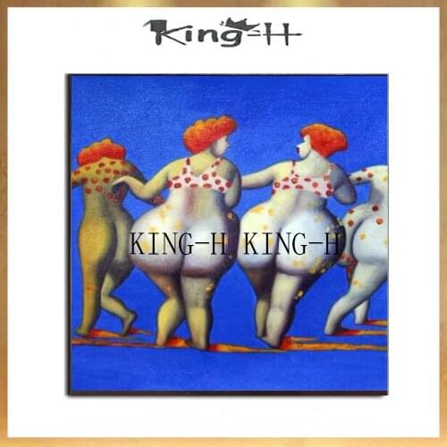 Hand-painted sexy woman big butt by a skilled artist on the canvas oil painting modern oil painting interesting characters