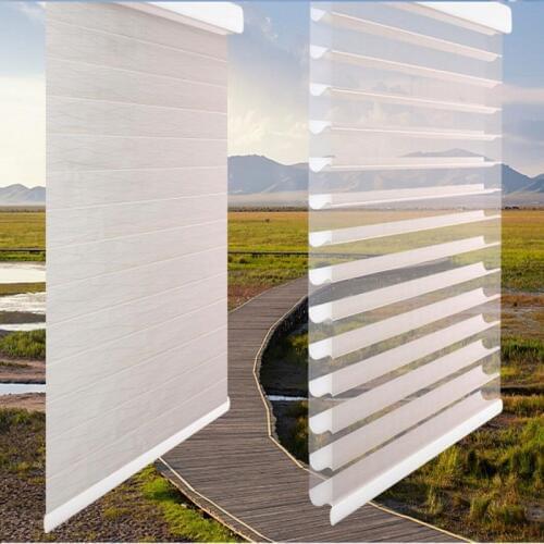 Top Quality Horizontal Sheer Shades Silhouette Shangrila Roller Blinds Custom Made 3'' Jacquard Fabric SH2 Easy Install