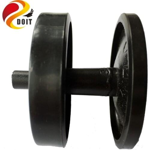 DOIT 10pcs/pack Plastic Bearing Wheel Transmission Tyre/tire with M4 Screw Coupling for Tank Chassis Caterpillar Toy