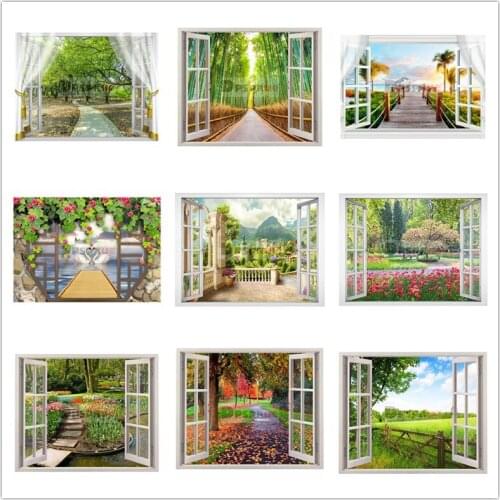 Up-to-date Full 5D DIY Square,Round Diamond painting Cross stitch Home Window pattern 3d embroidery mosaic Wall sticker BK