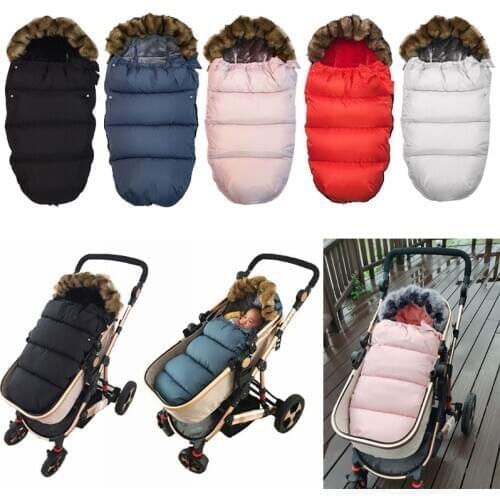 Baby Stroller Sleeping Bag Winter Warm Sleepsacks Robe Newborn Infant Footmuff