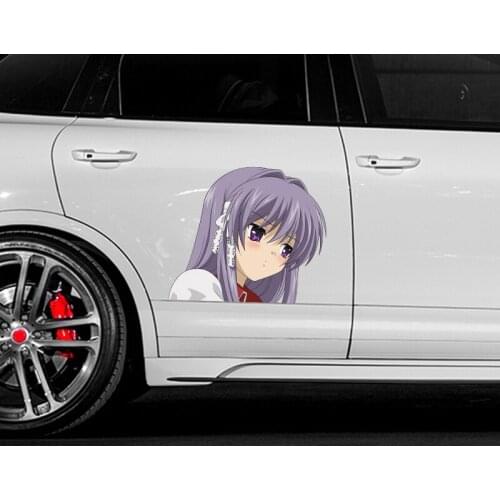 Super Sexy Car Stickers Cartoon Anime Clannad Kyou Fujibayashi Creative Car Waterproof Decal Vinyl Material Scratch-Proof Decor