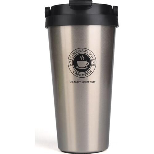 Hot Quality Double Wall Stainless Steel Vacuum Flasks 350ml 500ml Car Thermo Cup Coffee Tea Travel Mug Thermol Bottle Thermocup