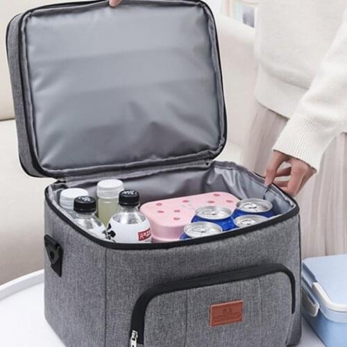 10L Insulated Thermal Cooler Lunch Box Storage Bag Food Delivery Carrier Bag Keeping Storage Bag For Outdoor Camping Picnic